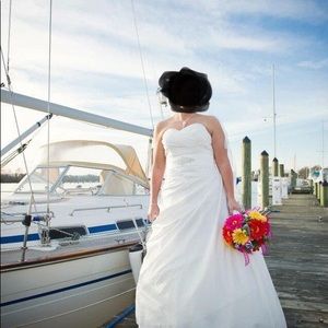 A-Line Taffeta Wedding Dress